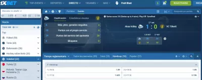 1xbet handicap apuestas voley