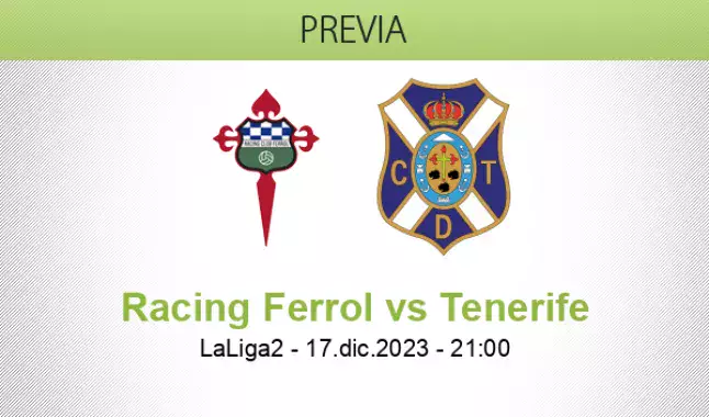 Racing Ferrol v Tenerife live streaming 17 December 2023 Rac